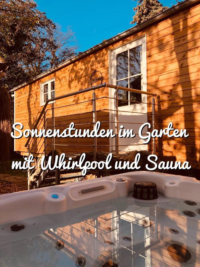 Zirkuswagen Mit Outdoor Whirlpool Und Garten Petershagen-Eggersdorf Exterior photo